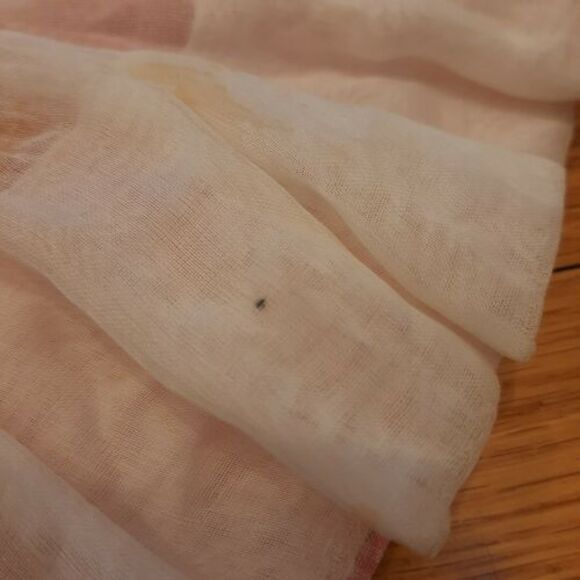 Vtg Handmade Baby/Toddler Dress - Pink Gingham & White Sheer w/ Appliques - Picture 4 of 11